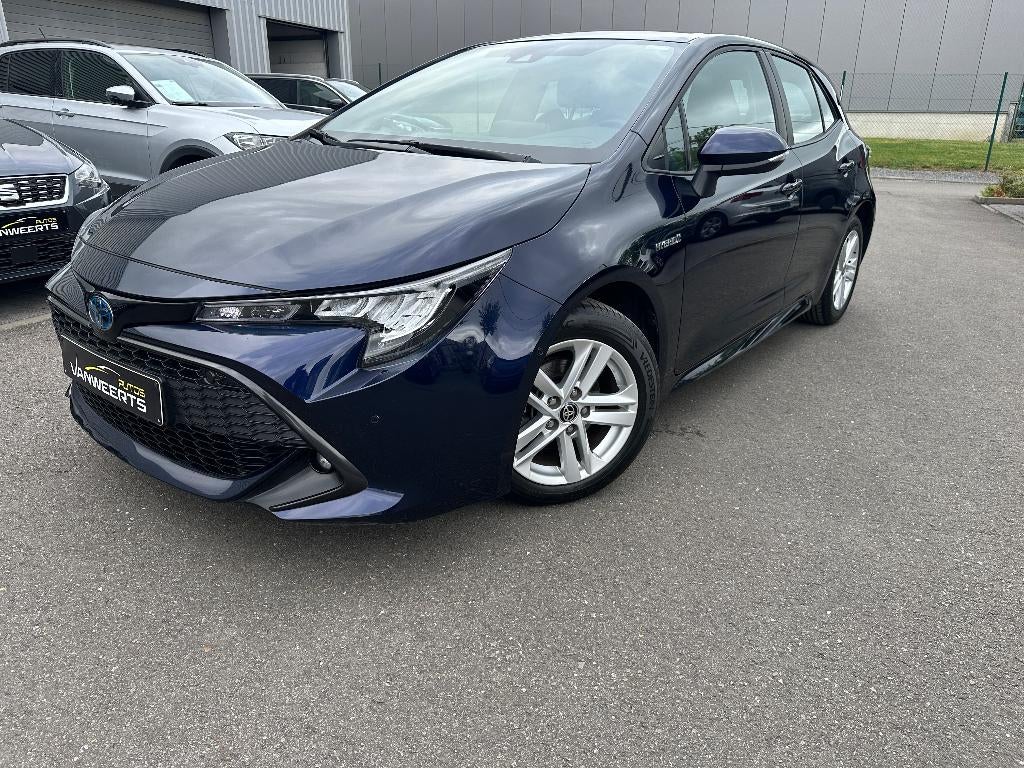 Toyota Corolla, 1.8 benzine + elektr, hybride CARPLAY/CAMERA, Auto's, Toyota, Stof, Euro 6, Blauw, Corolla