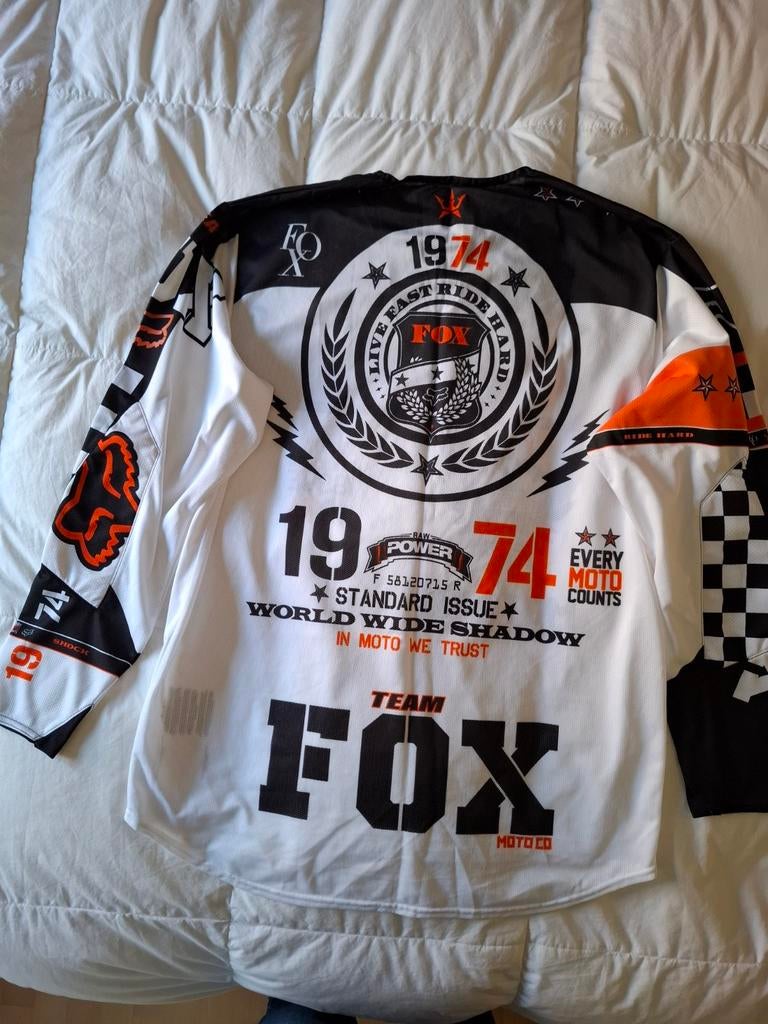 Ce maillot est un Fox Racing Honda Motocross, Enlèvement, Maillot