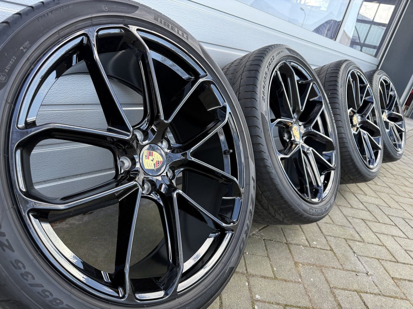 22 inch Porsche Cayenne S 9Y E-Hybrid Turbo GTS Coupe velgen, Auto-onderdelen, -, 285 mm, -, Banden en Velgen