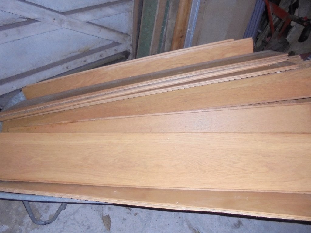 lot de planches de parquet en chêne, Chêne, Utilisé, Moins de 200 cm, Planche