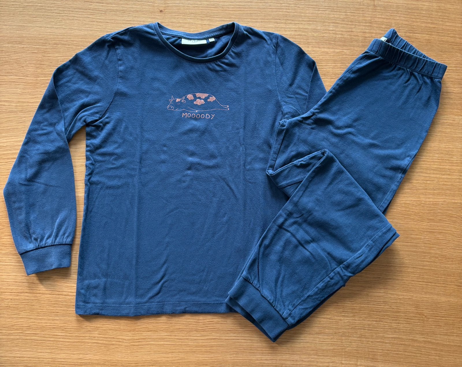 Pyjama bleu marine Vache Bel&Bo - 12 ans - 4€, Enlèvement ou Envoi, Utilisé, Garçon, Vêtements de nuit ou Sous-vêtements