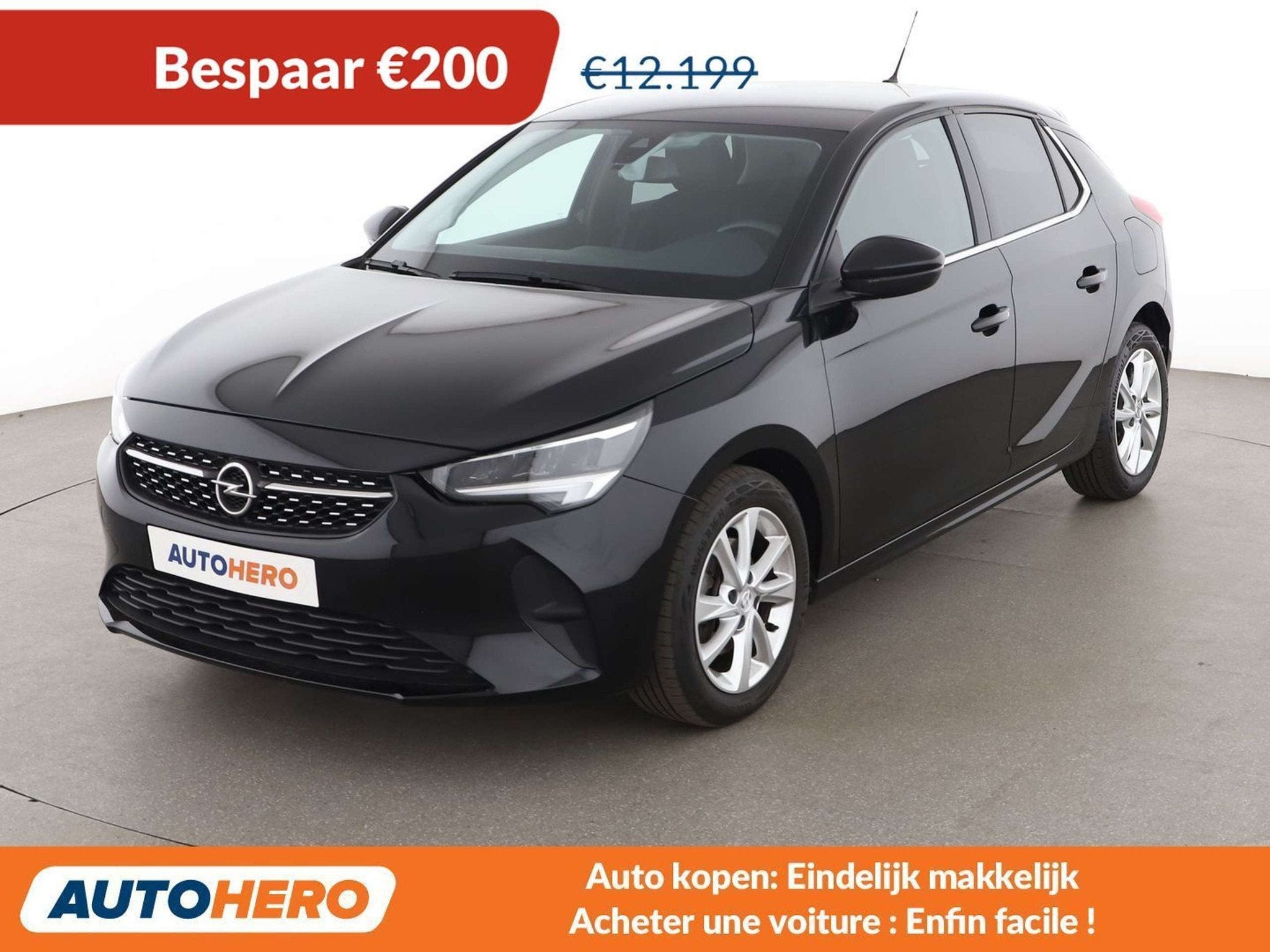 Opel Corsa 1.2 Turbo Elegance (bj 2021), Auto's, Opel, Te koop, Corsa, 360° camera, ABS, Airbags, Airconditioning, Android Auto