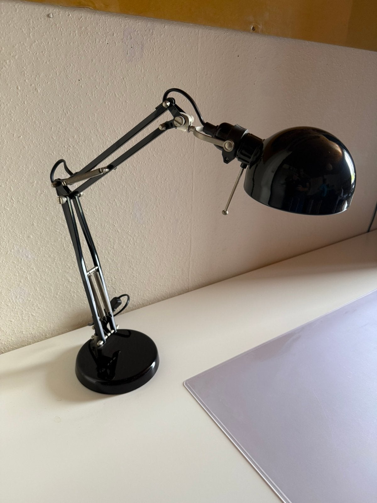 Zwarte Ikea bureaulamp Forsa, Ophalen, Zo goed als nieuw