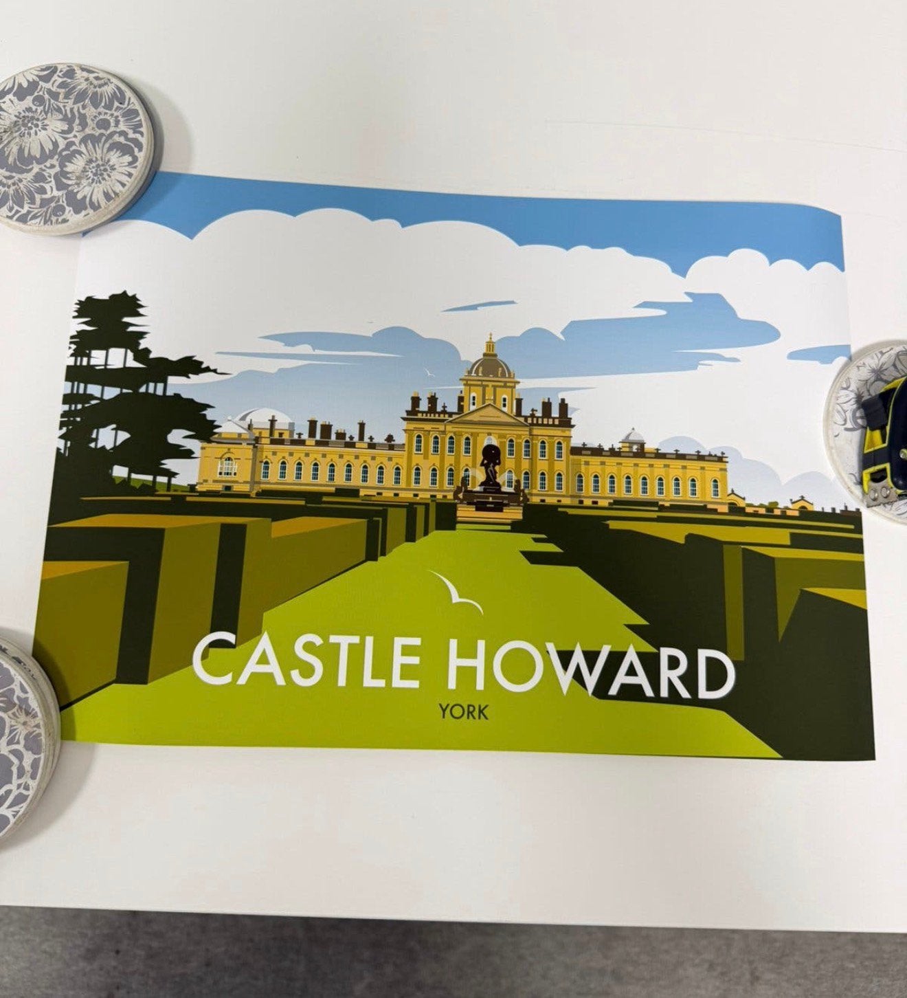 artistique de Castle Howard, York Dave Thompson — Affiche A3, Collections, Enlèvement ou Envoi, Neuf, A1 jusqu'à A3
