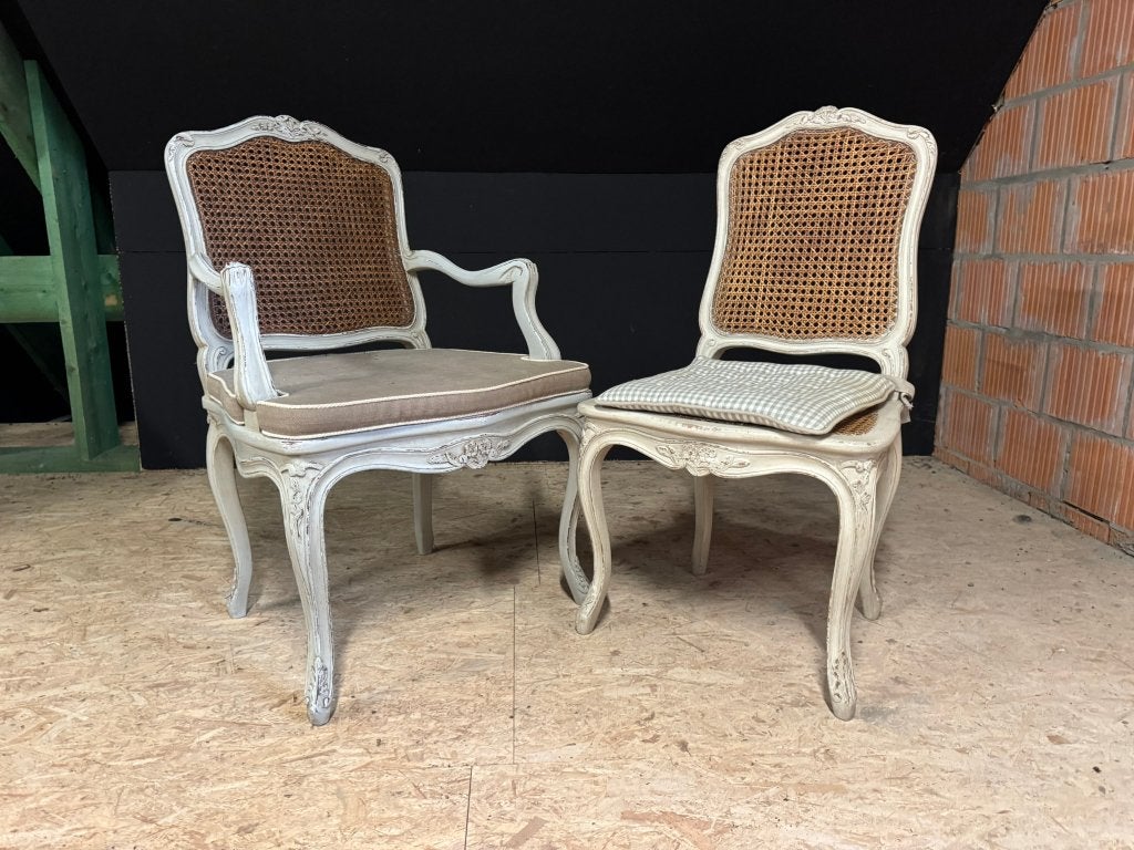 Klassieke eetkamer stoelen, Ophalen, Grijs, Vijf, Zes of meer stoelen, Hout