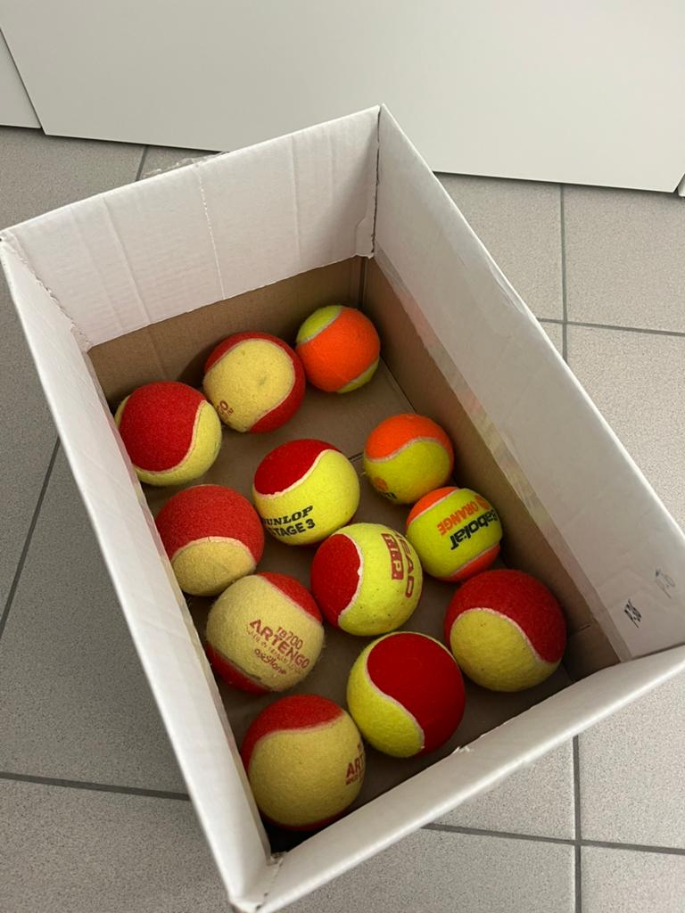 12 tennisballen voor honden!, Sport en Fitness, Tennis, Ophalen of Verzenden, Gebruikt, Ballen, Babolat