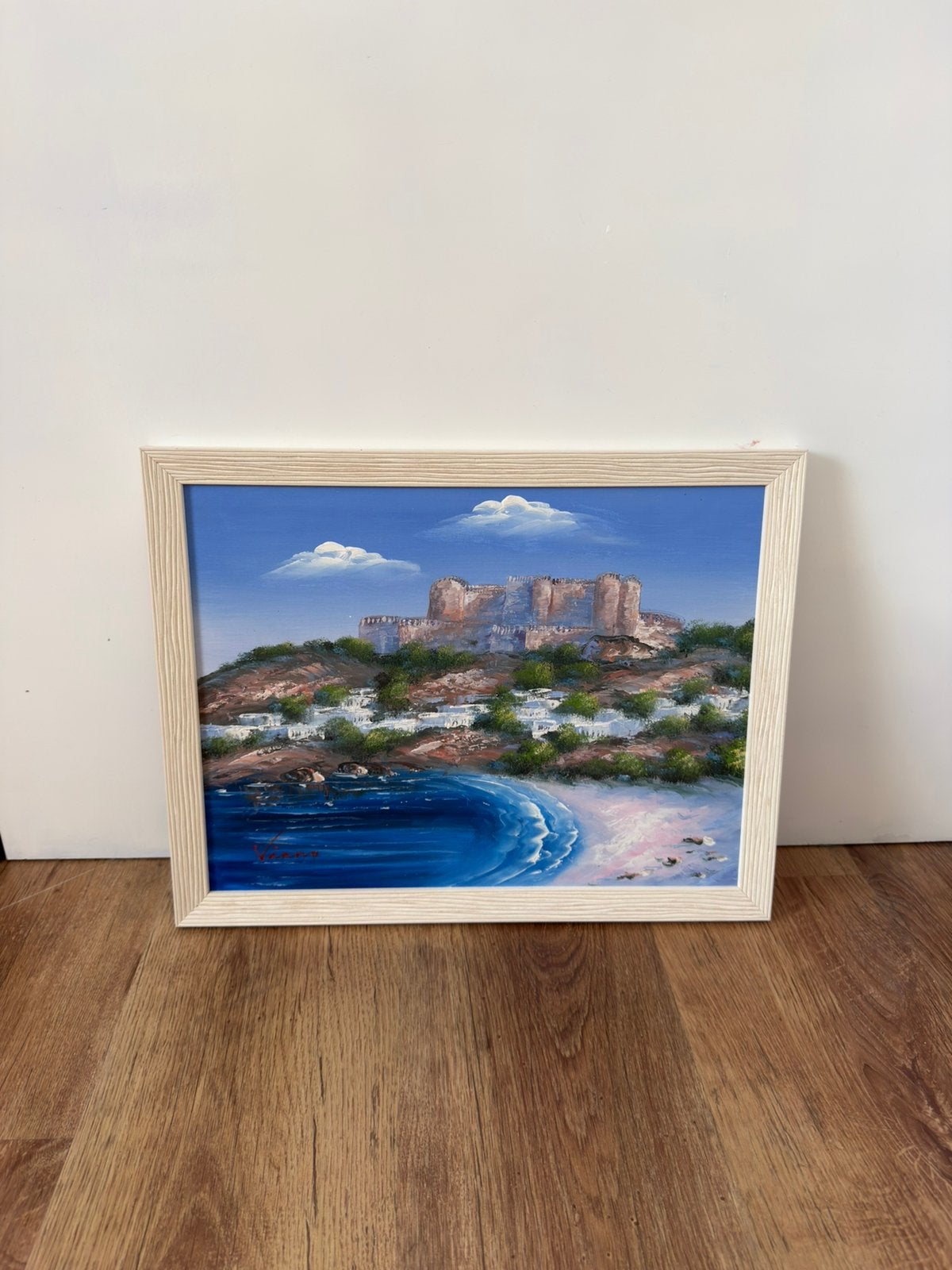 Peinture à l'huile vintage, signée !, Antiquités & Art, Peinture à l'huile, Paysage, Signé, Enlèvement