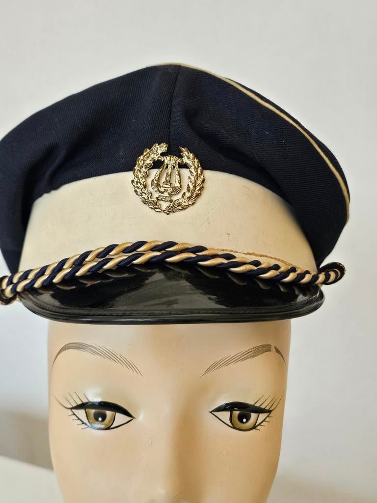 vintage Belgische kepie of uniformpet muziekkapel, Ophalen of Verzenden