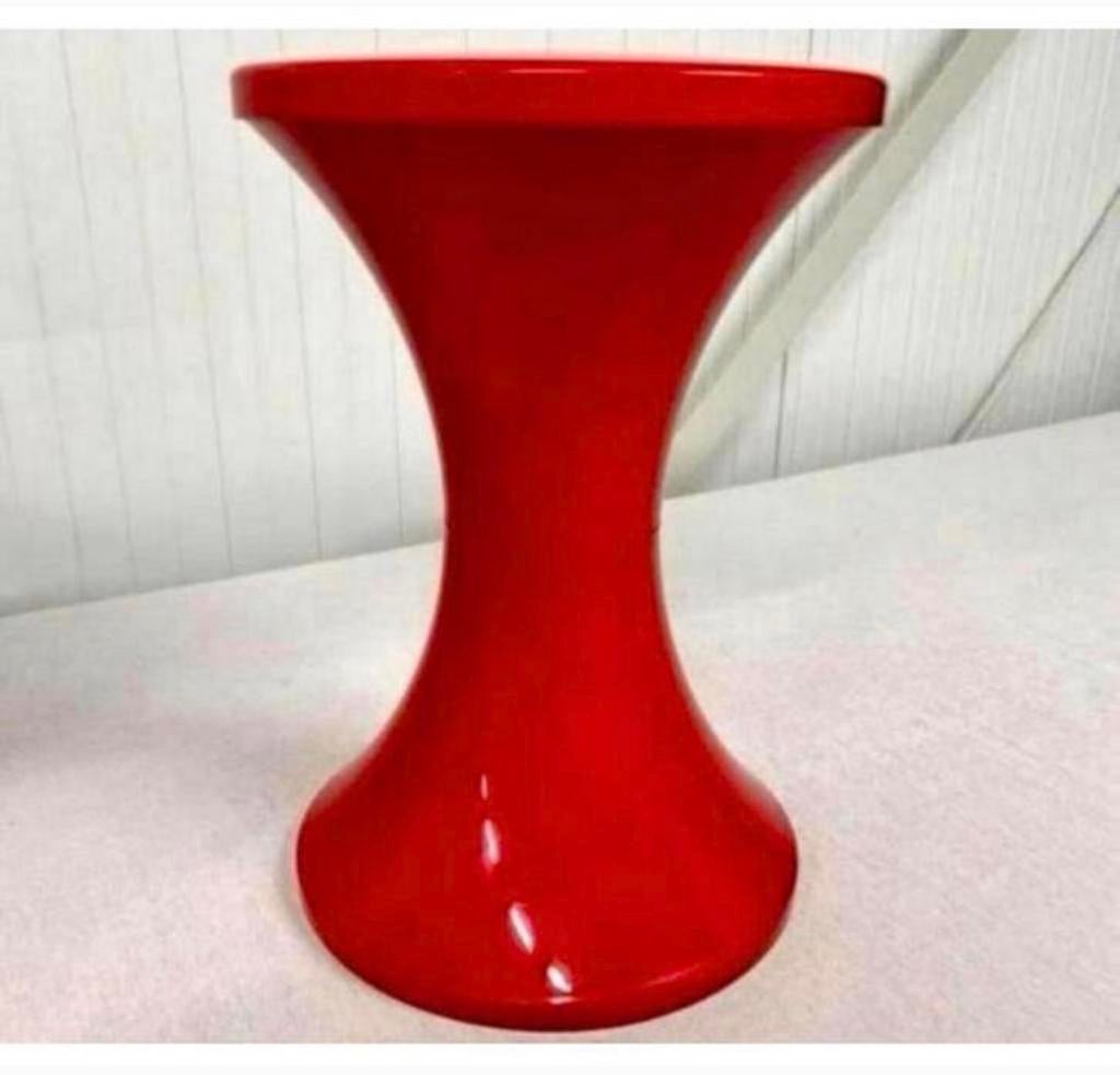 Design klassiek kruk Tam Tam krukje jaren 1970 plastic retro, Ophalen of Verzenden, Zo goed als nieuw, Kunststof