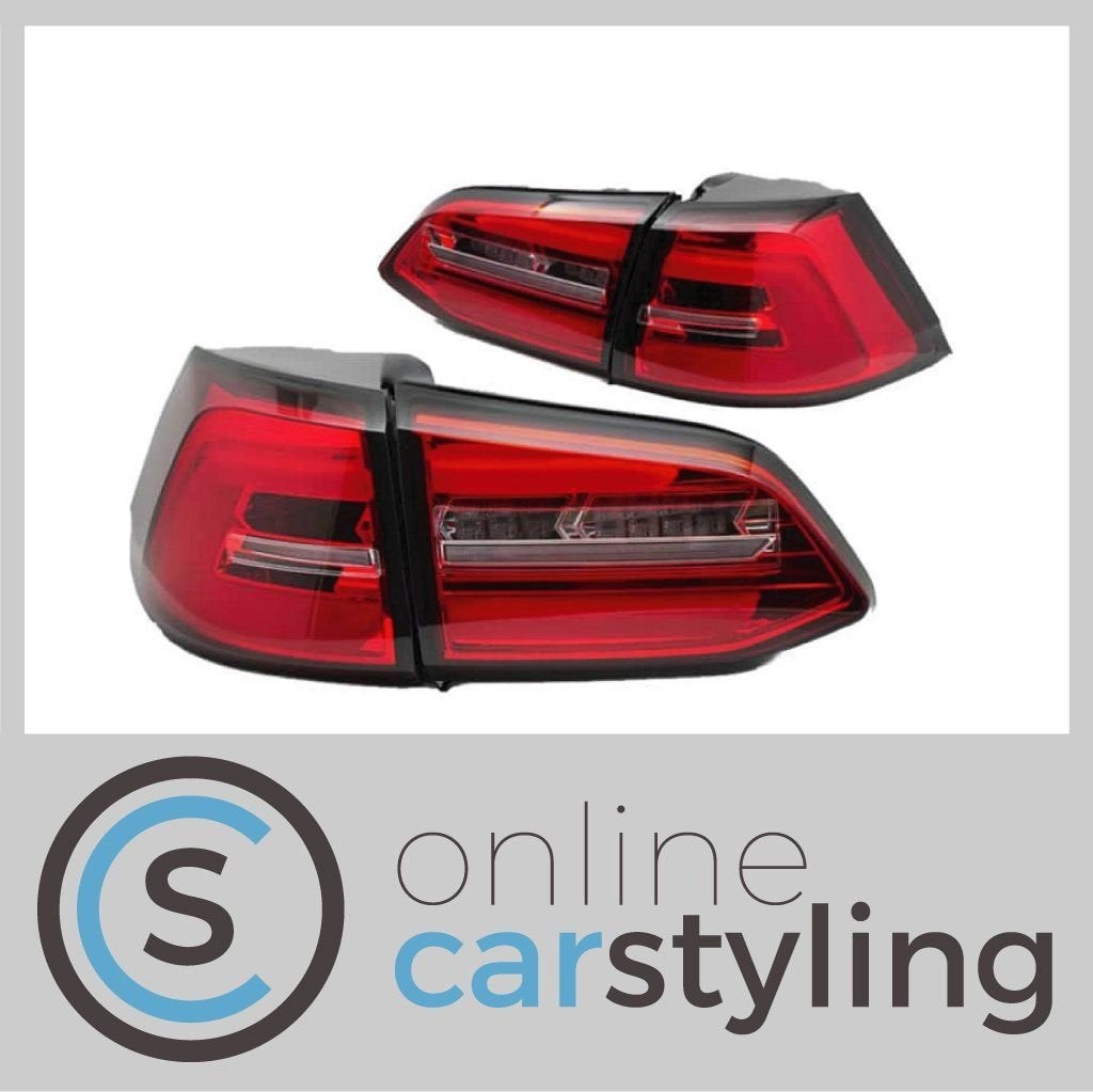 LED Achterlichten VW Golf VII Variant Rood Wit Lightbar Desi, Neuf, Volkswagen, -, -