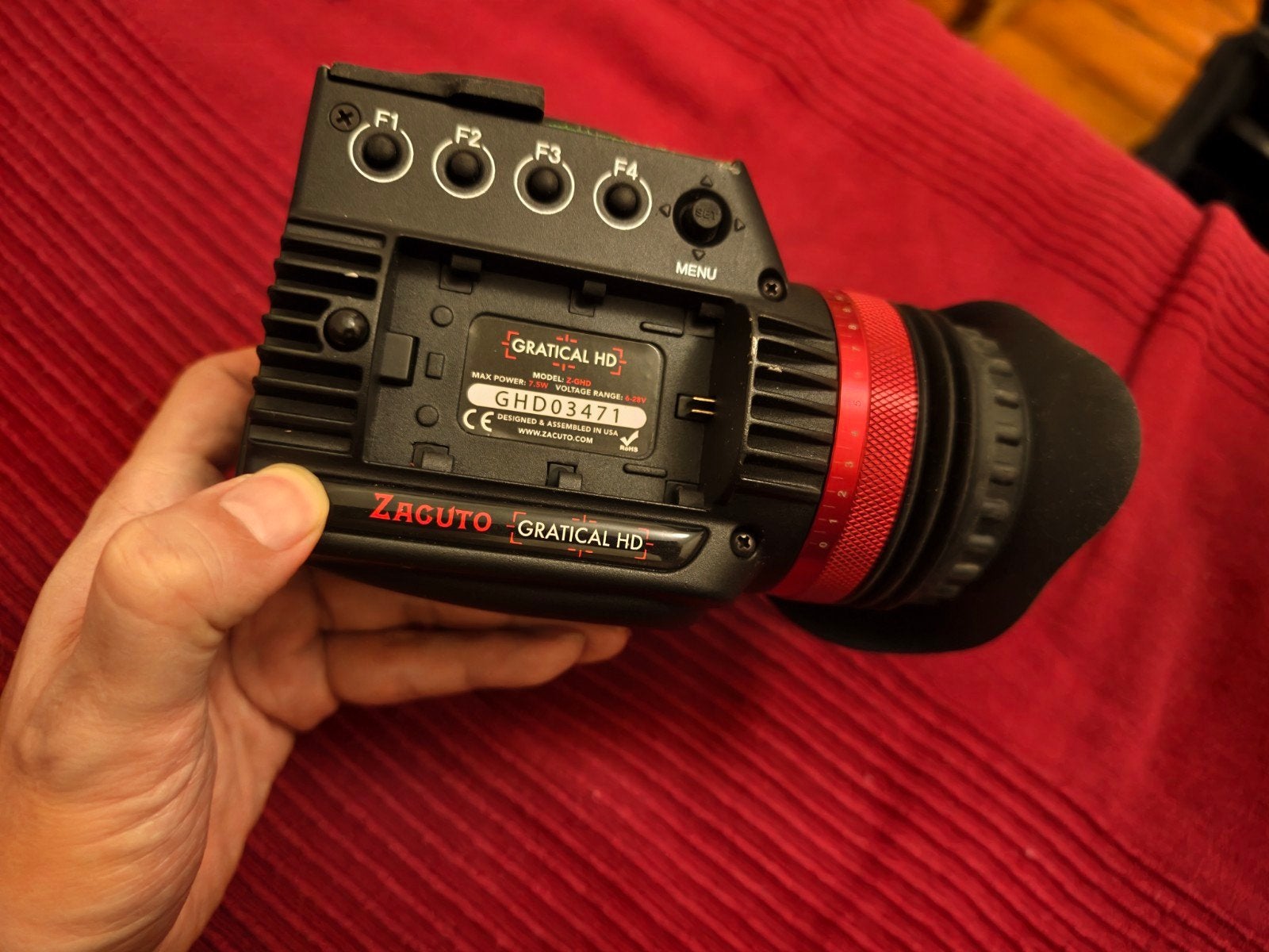 Zacuto Gratical HD EVF viewfinder, Audio, Tv en Foto, Professionele apparaten, Ophalen
