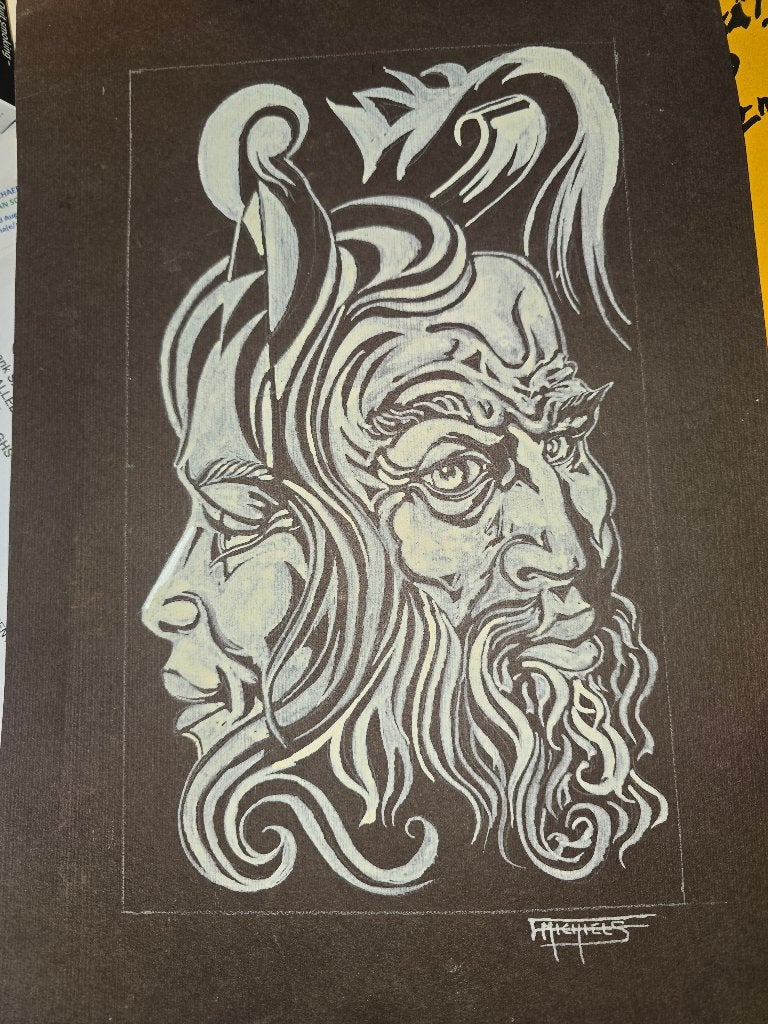 Dessin peinture  mythologiques surréaliste #Picasso, Antiquités & Art, Enlèvement ou Envoi, Dessin, Dessin à la plume, Signé
