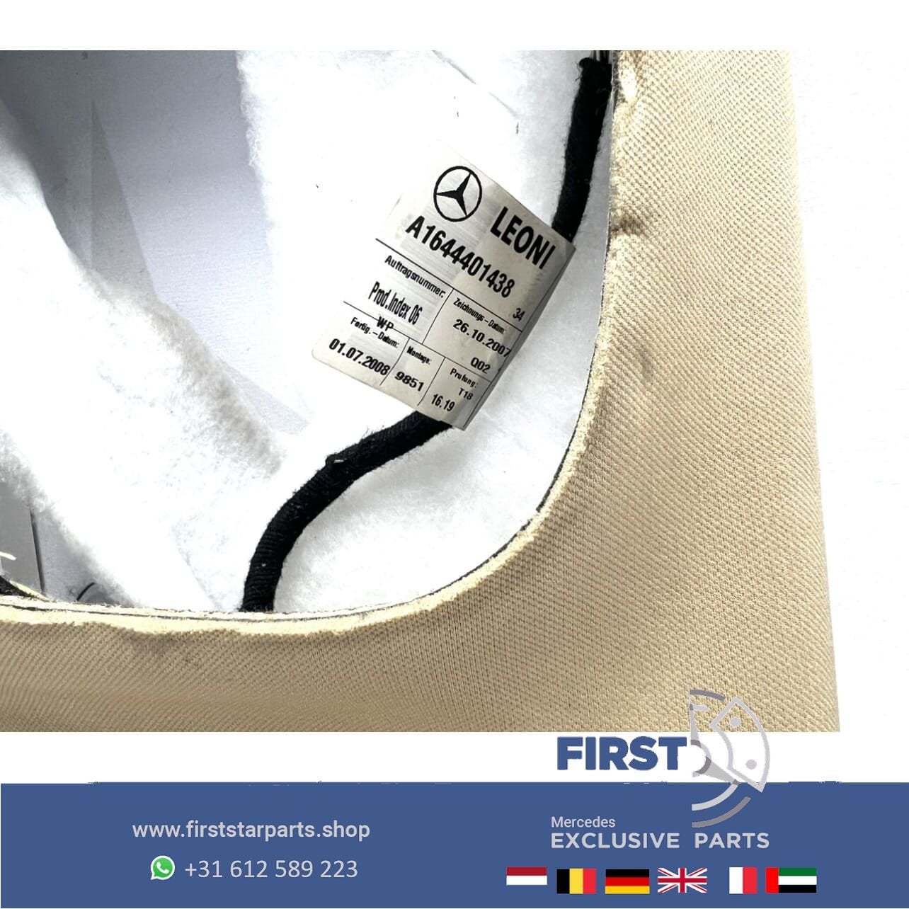 W164 ML beige Dakhemel bekleding Mercedes M Klasse 2005-2012, Gebruikt, -, Ophalen of Verzenden, -