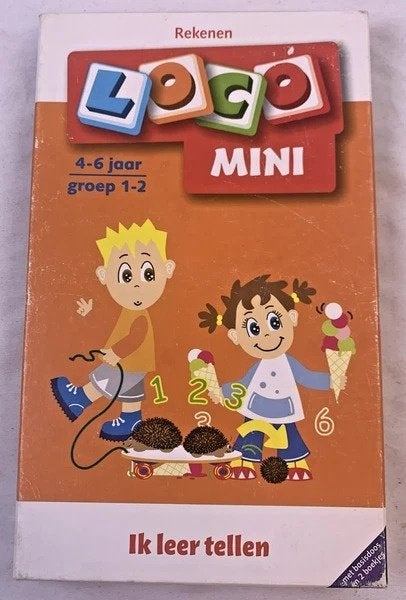 Loco Mini Ik leer tellen basisdoos met 2 boekjes compleet, Verzenden, Zo goed als nieuw, Rekenen