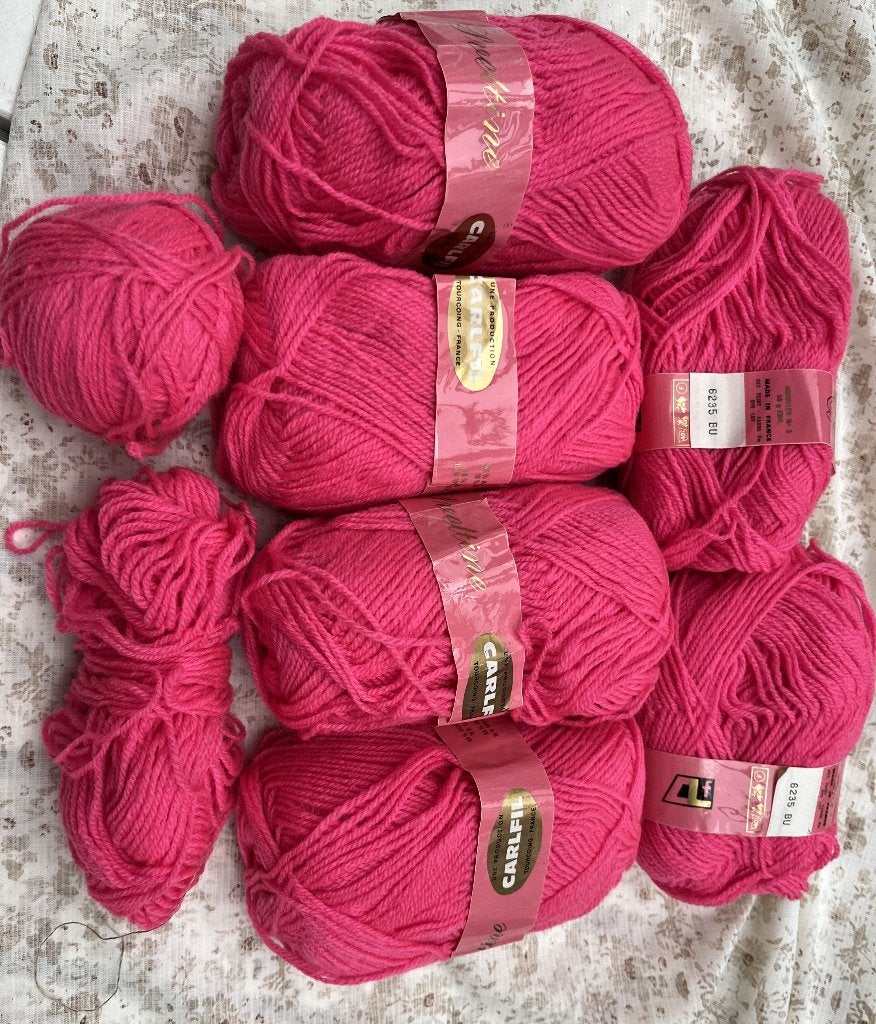 France breiwol, roze Carlfil, 85% acrylic 15%wol, Hobby & Loisirs créatifs, Enlèvement, Neuf, Tricot, Laine ou Fils