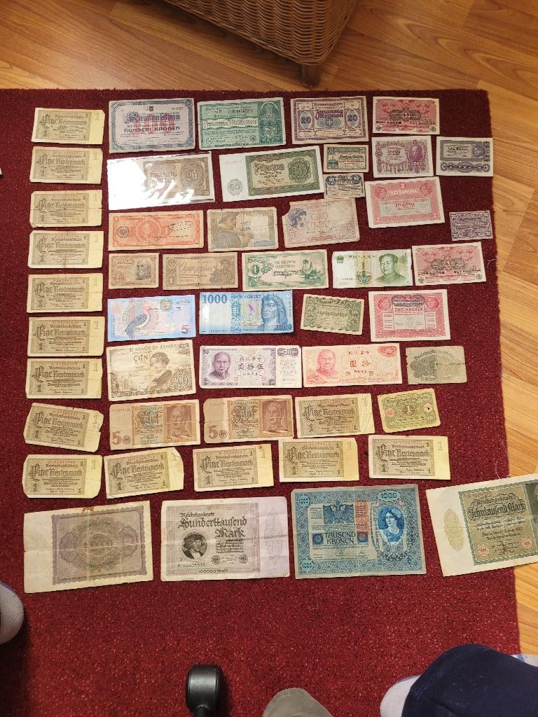 Lot de devises, Timbres & Monnaies, Monnaies & Billets de banque | Collections, Enlèvement ou Envoi, Billets de banque