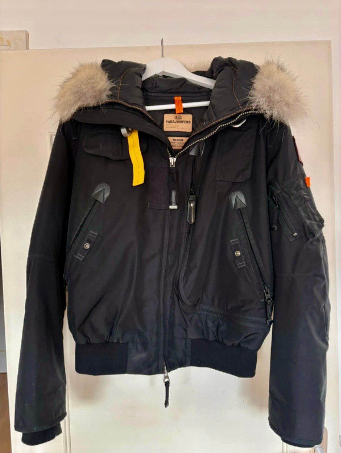 Parajumpers herenjas met echte bont, Ophalen, Zo goed als nieuw, Maat 48/50 (M)