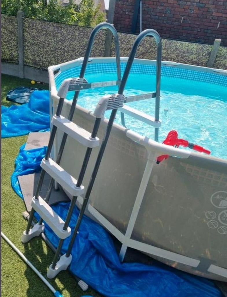 Intex zwembad 366x99, zandfilter, electrische verwarming, 200 à 400 cm, 300 cm ou plus, Rond, Enlèvement