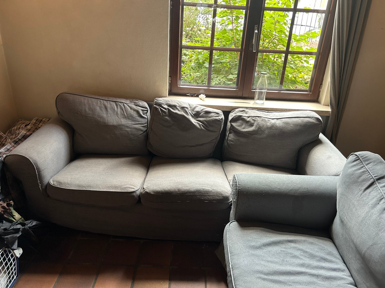 Ikea 3 zits ektorp, Maison & Meubles, 200 à 250 cm, Banc droit, Enlèvement, Utilisé