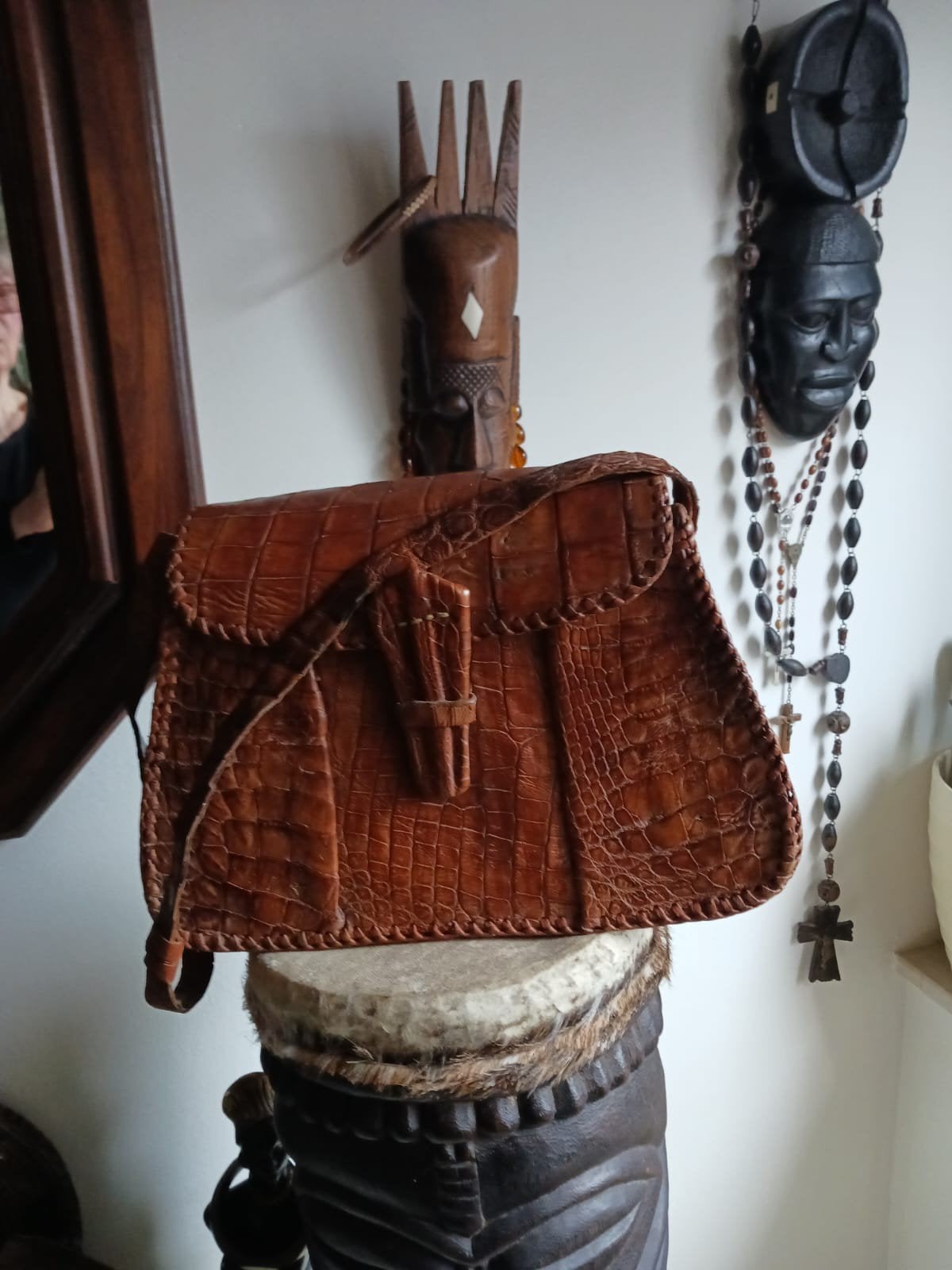 Petit sac vintage alligator année 70, Ophalen