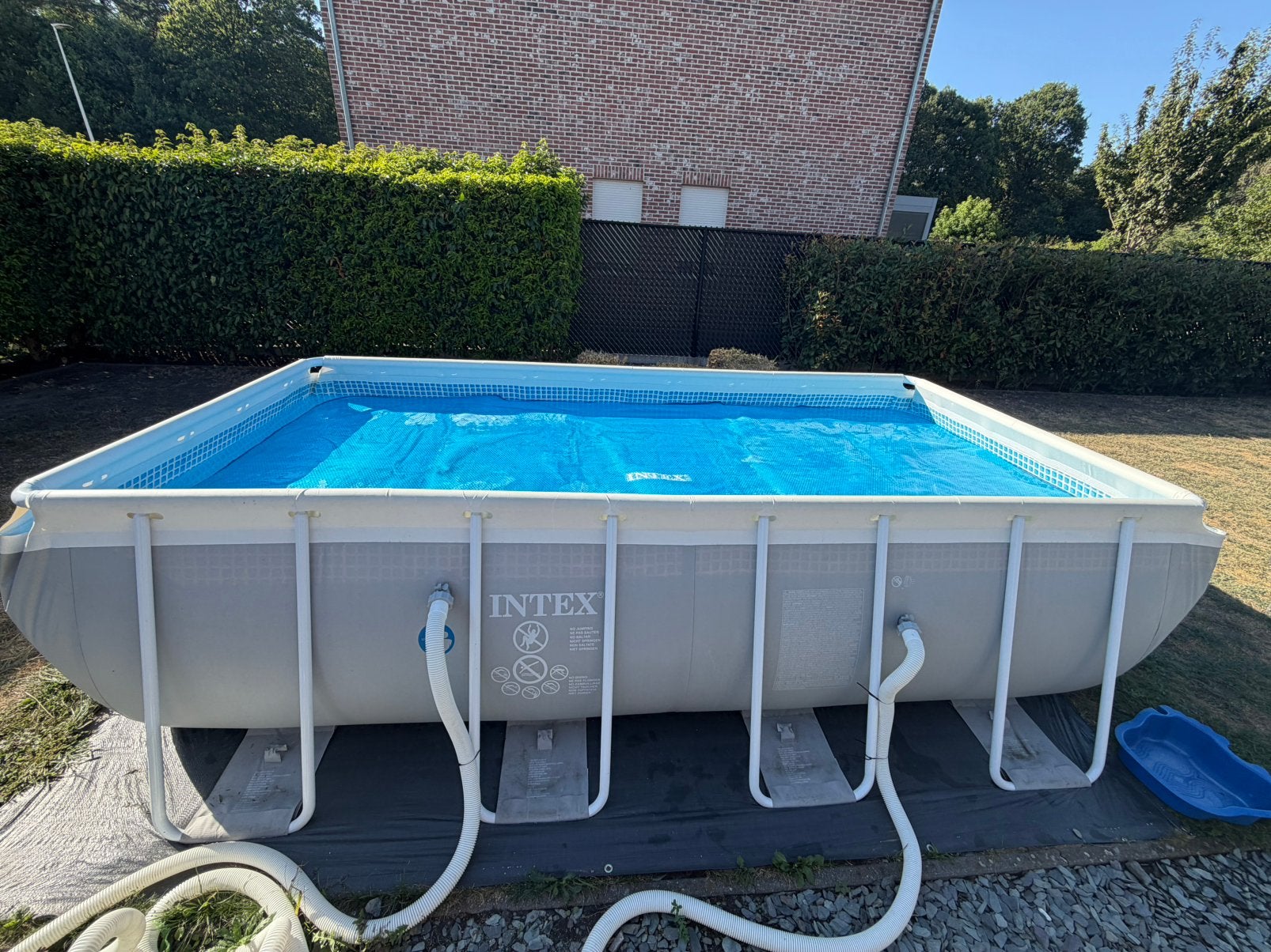 Zwembad intex 4m x 2m met zandfilterpomp, Tuin en Terras, Ophalen, Gebruikt, 200 tot 300 cm, 80 tot 120 cm