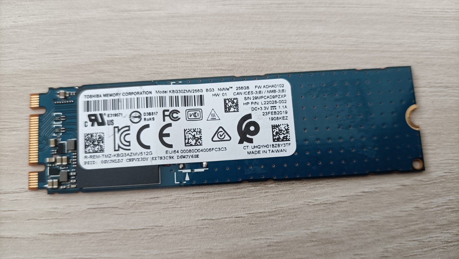 256 GB SSD voor laptop of stick, Computers en Software, Harde schijven, Ophalen of Verzenden, Laptop, SSD