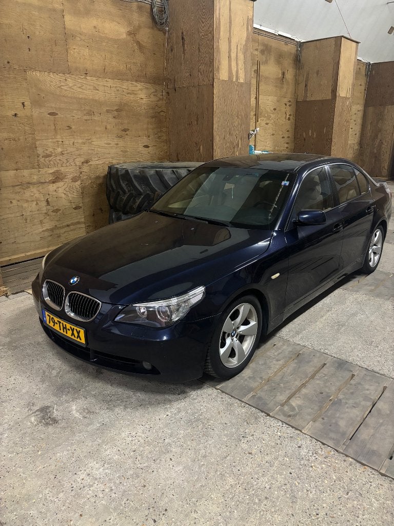 BMW 535d berline, Auto's, Automaat, Achterwielaandrijving, Beige, Blauw