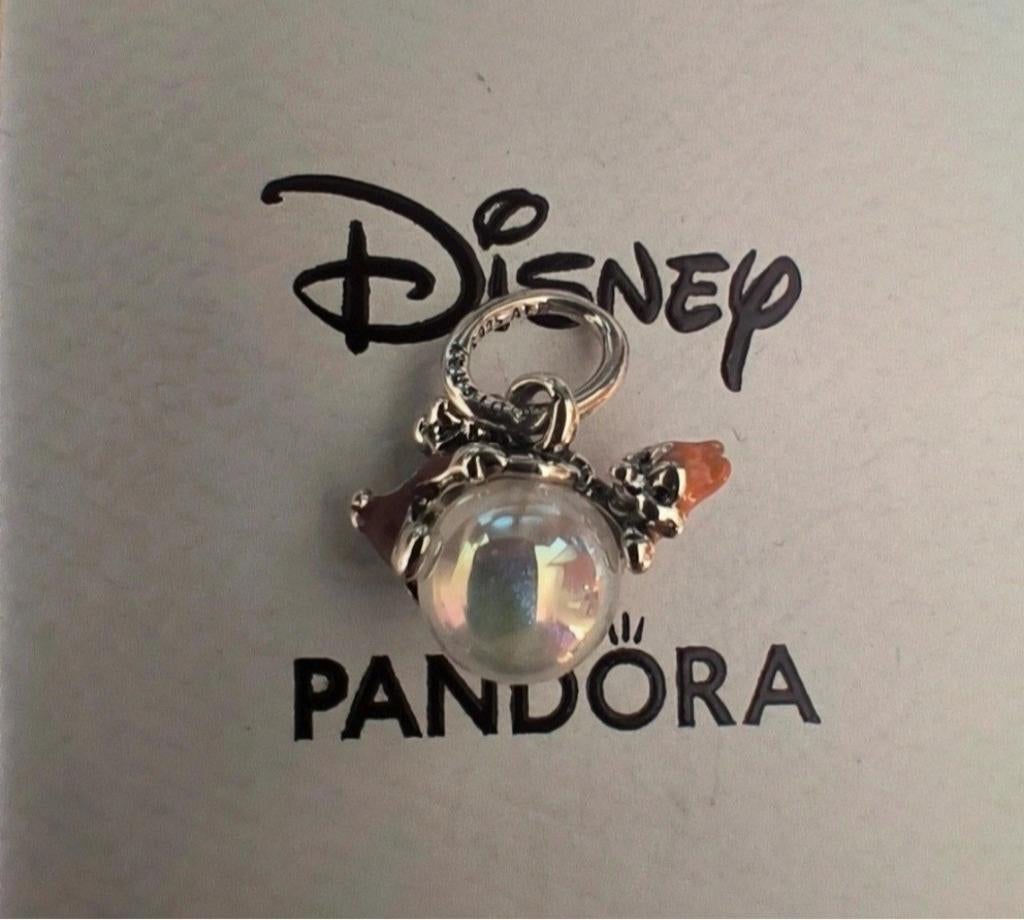 Lot de 2 charmes Pandora  ours et écureuil av boule festive, Argent, Pandora