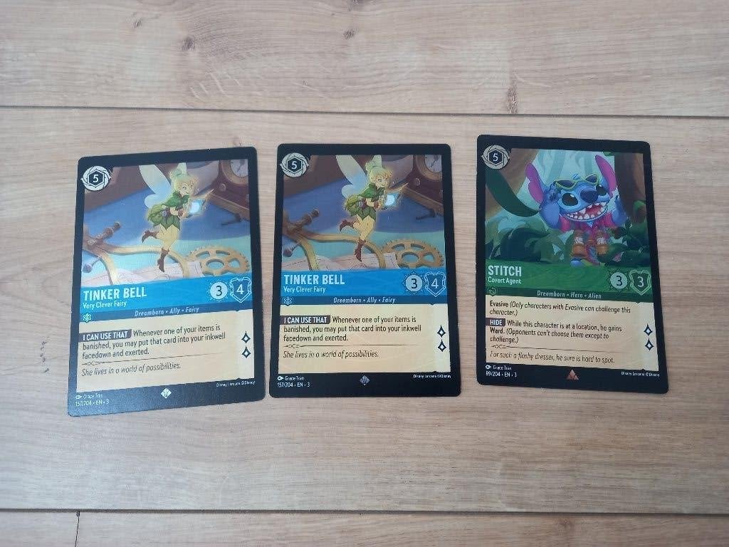 3 oversized cards Disney Lorcana, Verzamelen, Ophalen, Zo goed als nieuw, Speelkaart(en)