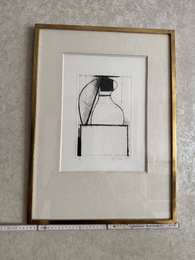 Etsen Luc Claus (1975/1978), Antiek en Kunst, Kunst | Etsen en Gravures, Ophalen, Ets, Ingelijst