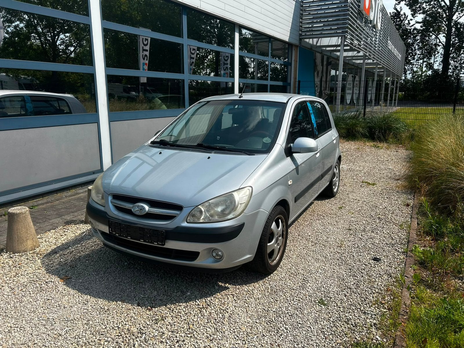 Hyundai getz benzine met keuring verkoop, Auto's, Voorwielaandrijving, 4 deurs, Stof, Zwart