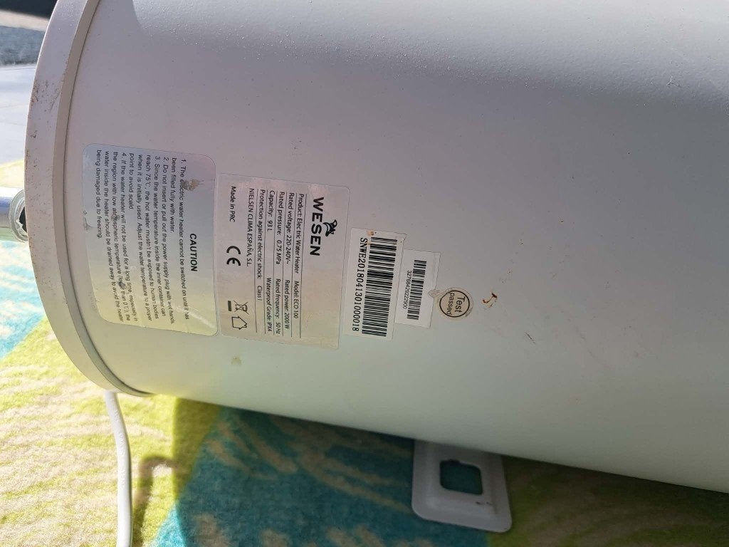 Wesen boiler 100L, Ophalen, 20 tot 100 liter, Boiler, Minder dan 3 jaar oud