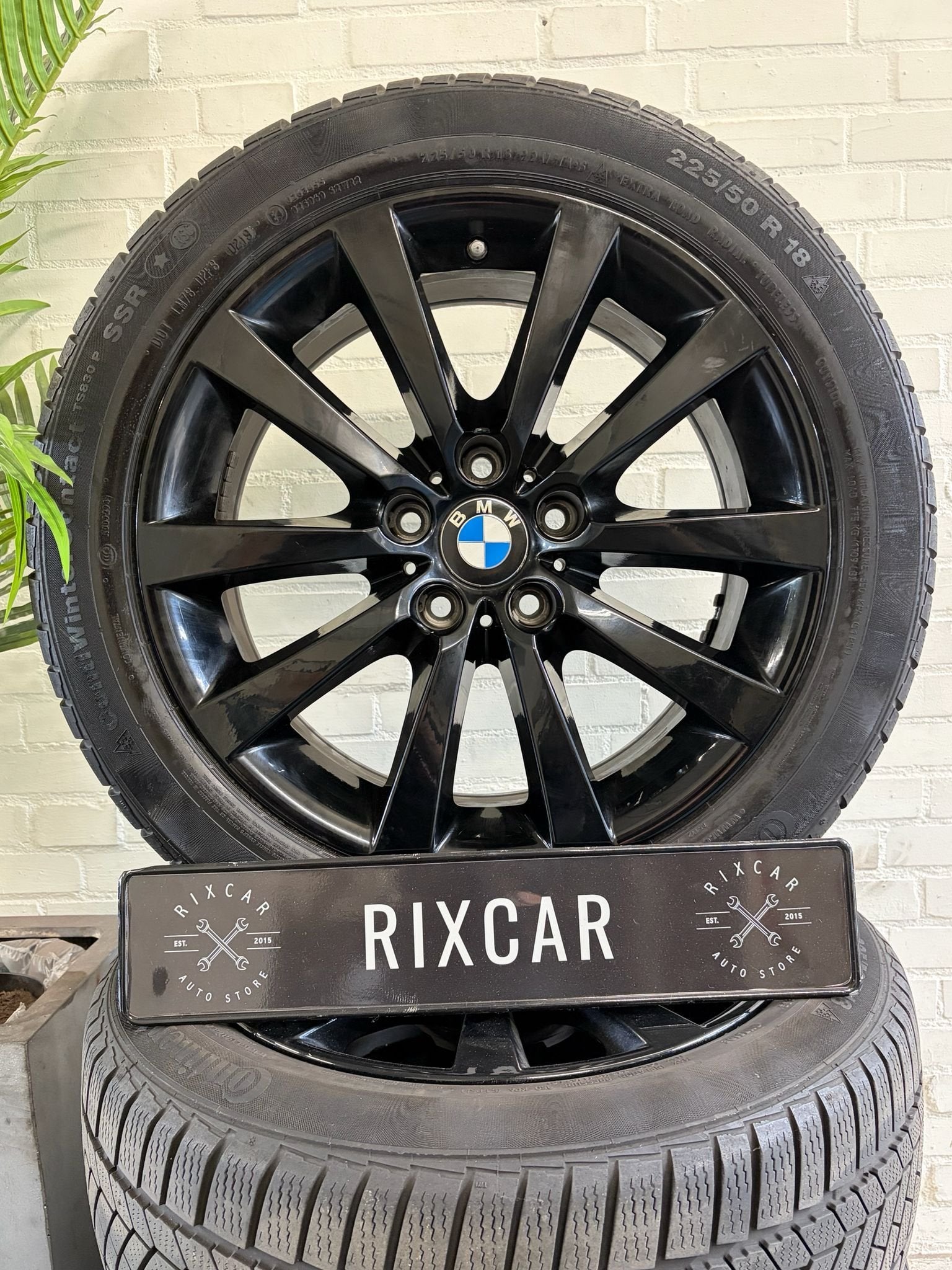 Originele BMW Velgenset Style328 18INCH + Continental Winter, Auto-onderdelen, Ophalen, Gebruikt, -, -