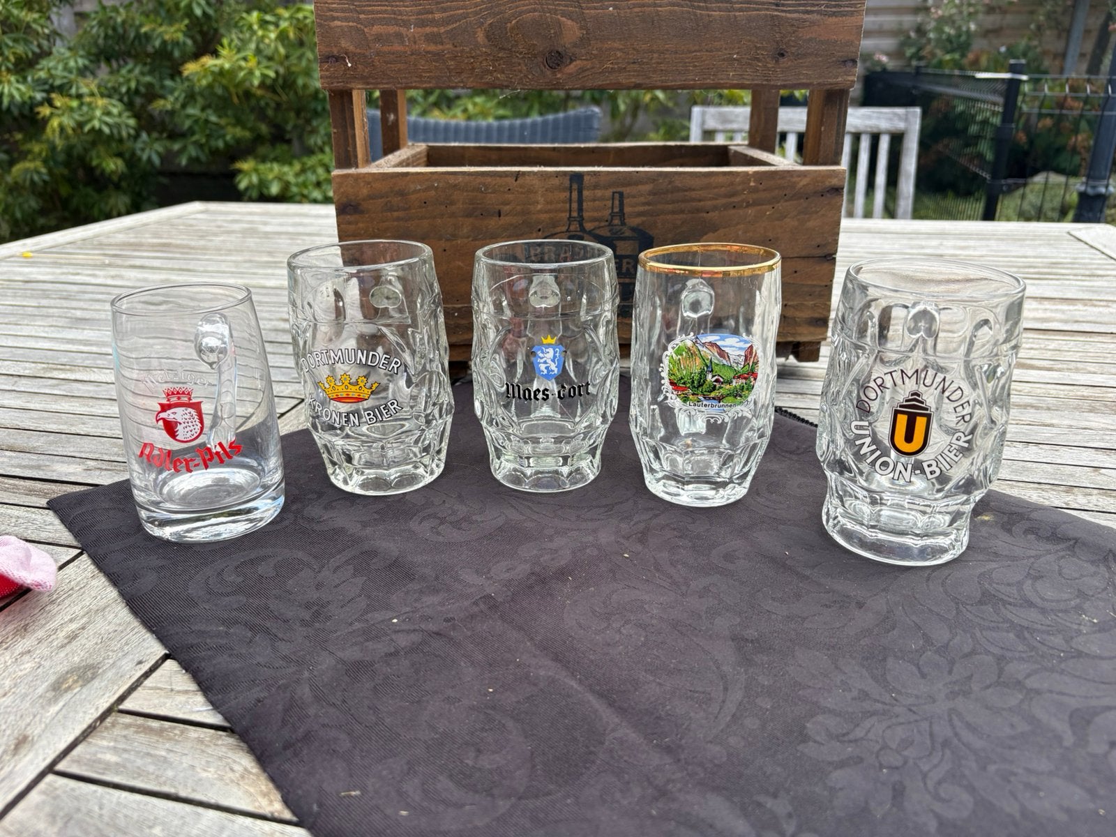 5 bierpullen diverse brouwerijen, Verzamelen, Glas en Drinkglazen, Ophalen, Zo goed als nieuw