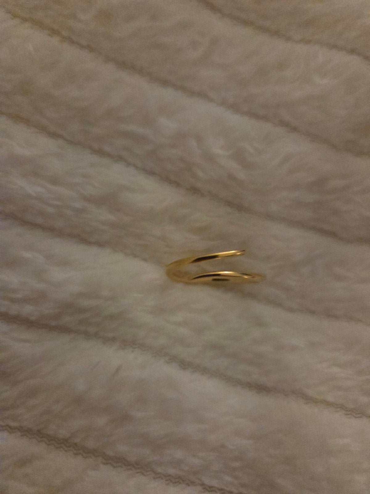 925 zilveren gouden ring, Handtassen en Accessoires, Piercings, Ophalen, Zilver