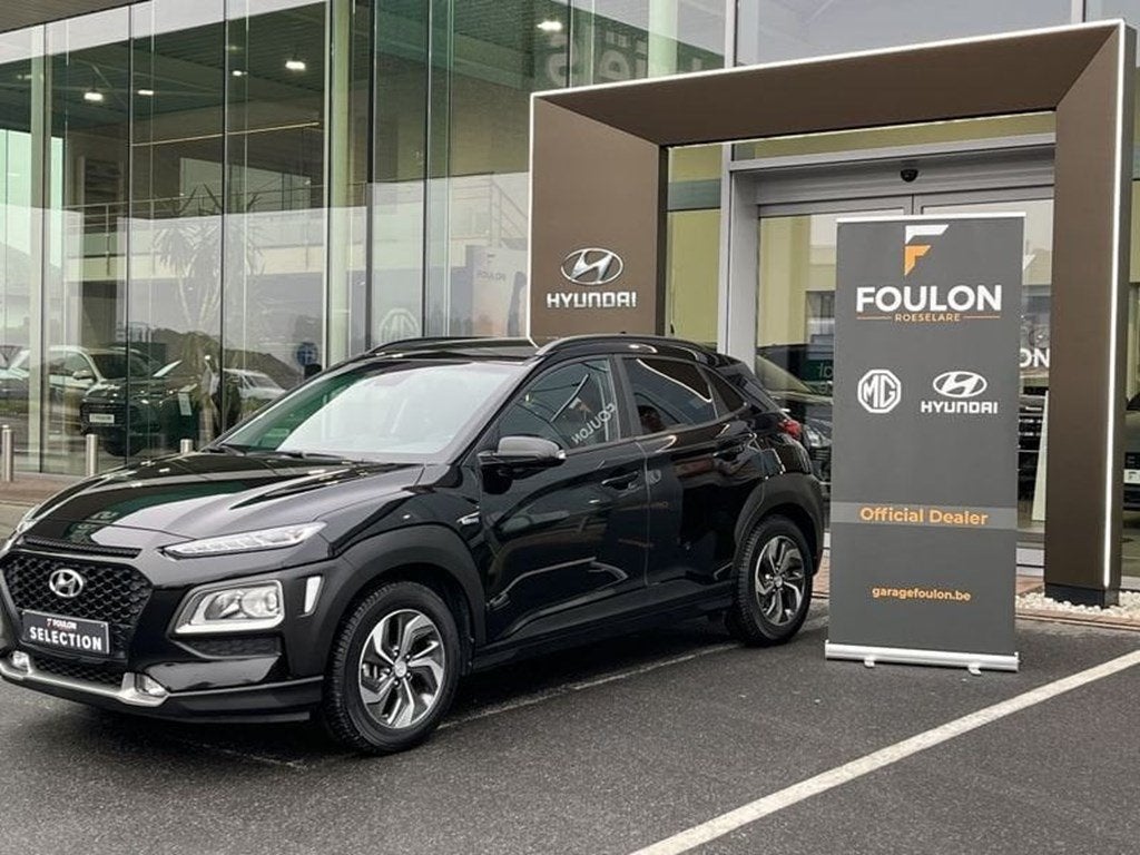 Hyundai Kona GDi Sky DCT, Automaat, 105 pk, Zwart, Parkeersensor