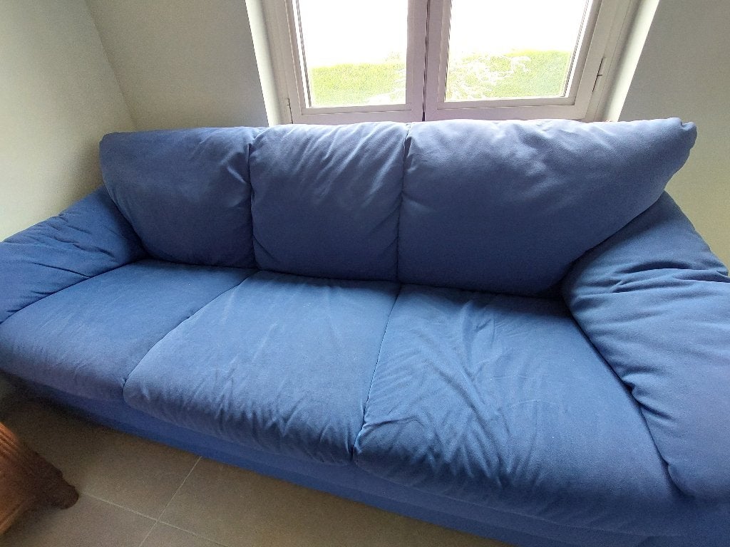 Stoffen zetel 3 zit, Ophalen, Gebruikt, Driepersoons, Rechte bank