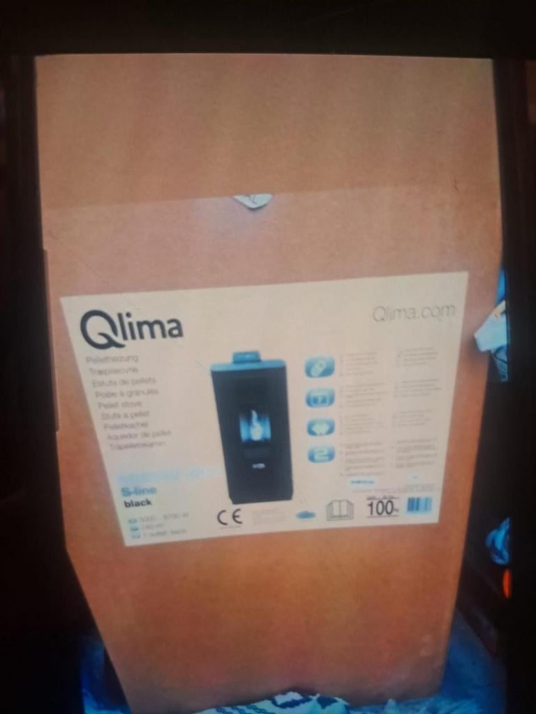 Qlima Fiorina 90-2-S lijnpelletkachel, Ophalen, Hout