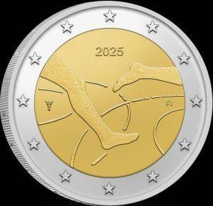 2€ munt Finland  2025 UNC, Postzegels en Munten, Munten | Europa | Euromunten, Ophalen, Finland, Losse munt