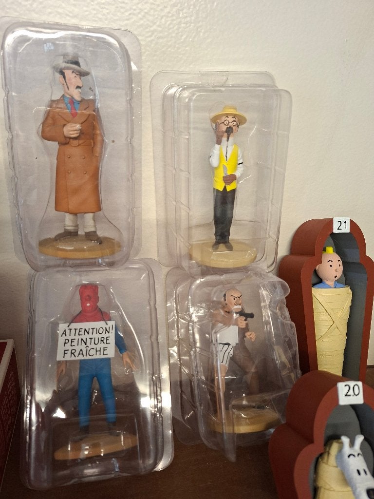 4 figurines Hergé moulinsart dans l'emballage d'origine, Collections, Enlèvement ou Envoi, Neuf, Autres types