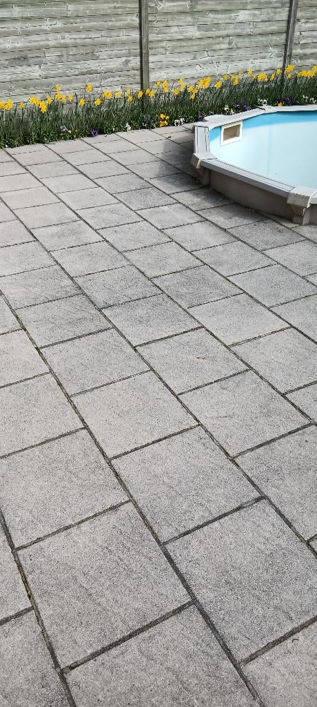 Terrastegel, zwembadtegel, Tuin en Terras, Ophalen, Gebruikt, 10 m² of meer, Beton