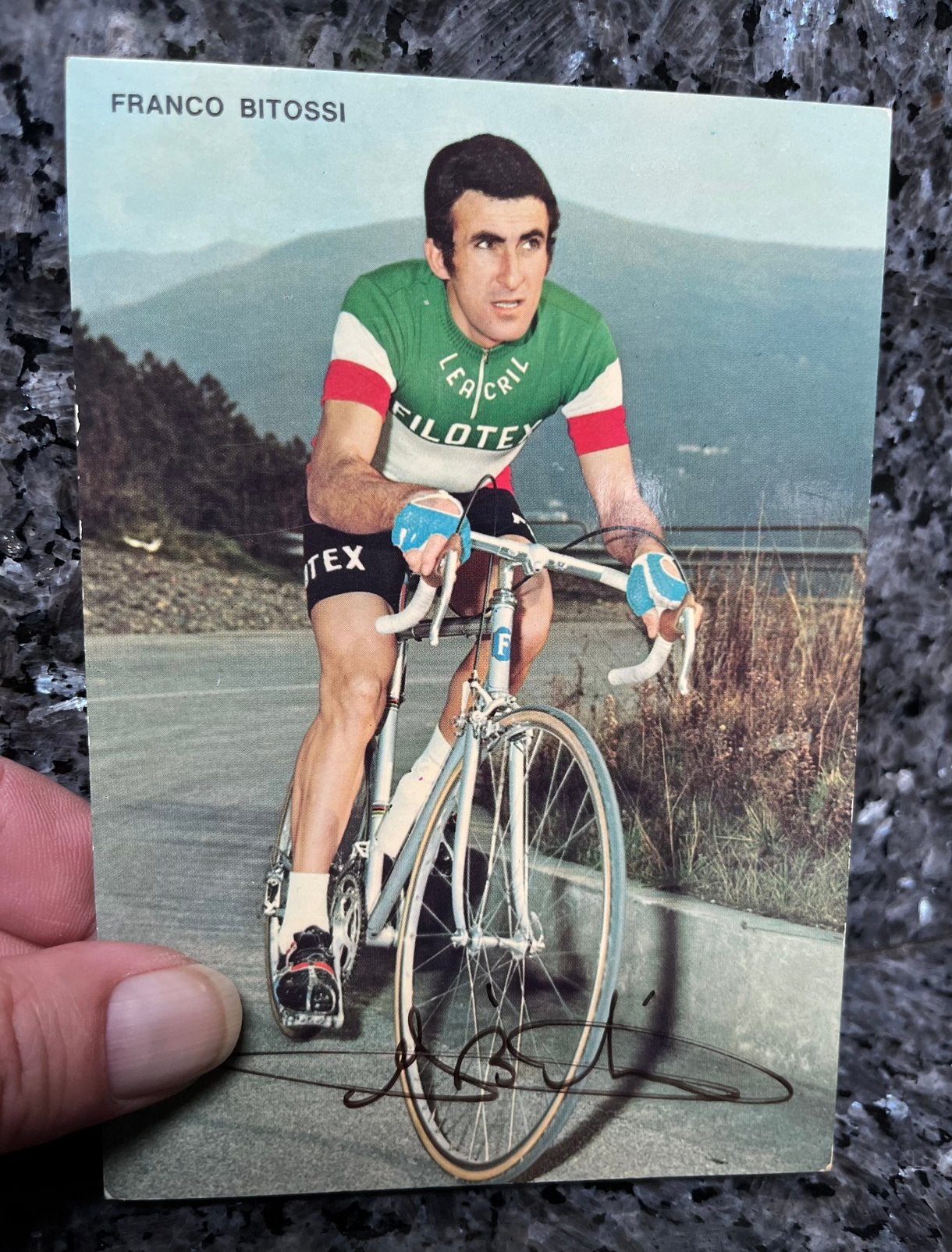 Franco Bitossi gesigneerd Filotex kampioen Italië, Collections, Articles de Sport & Football, Enlèvement, Comme neuf