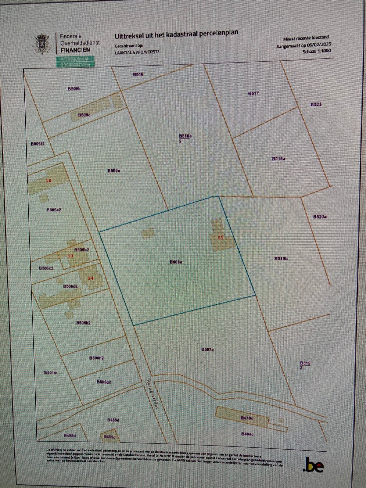Land Huiperstraat 15 à Laakdal, 1500 m² ou plus