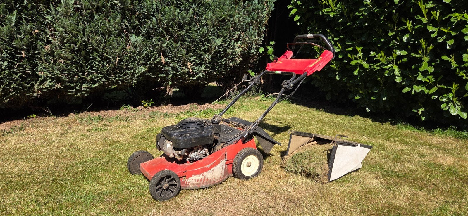 Grasmaaier op benzine met Honda-motor, Ophalen, Cirkelmaaier, Honda, Gebruikt