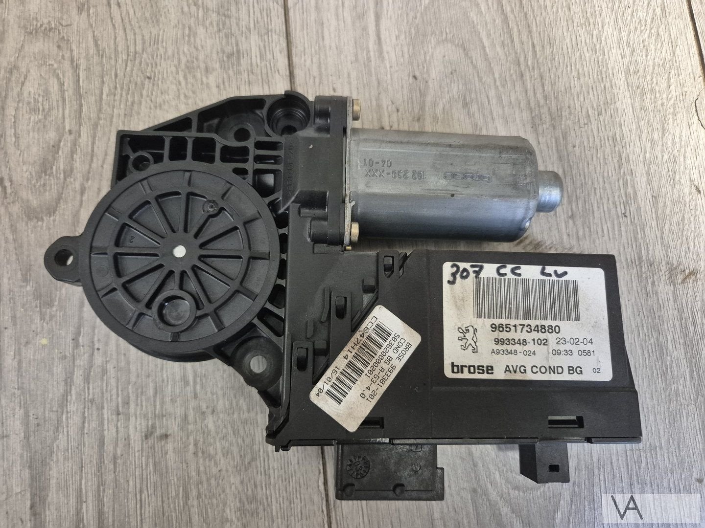 Peugeot 307 cc 2004 - 2006 raammotor links voor 9651734880, -, Utilisé, -, Peugeot