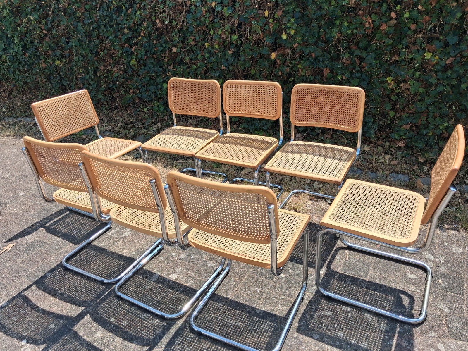 8 répliques de la chaise Cesca d'après Marcel Breuer, Maison & Meubles, Chaises, Deux, Enlèvement