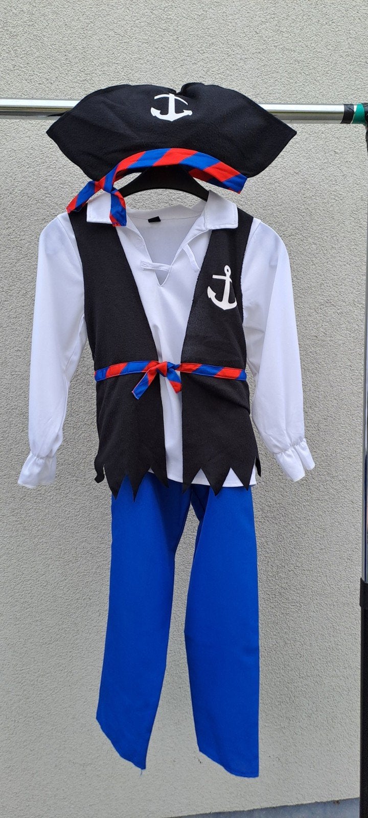 Piet Piraat kostuum nieuw voor jongen maat 122/128, Ophalen, Nieuw, 122 t/m 128, Jongen