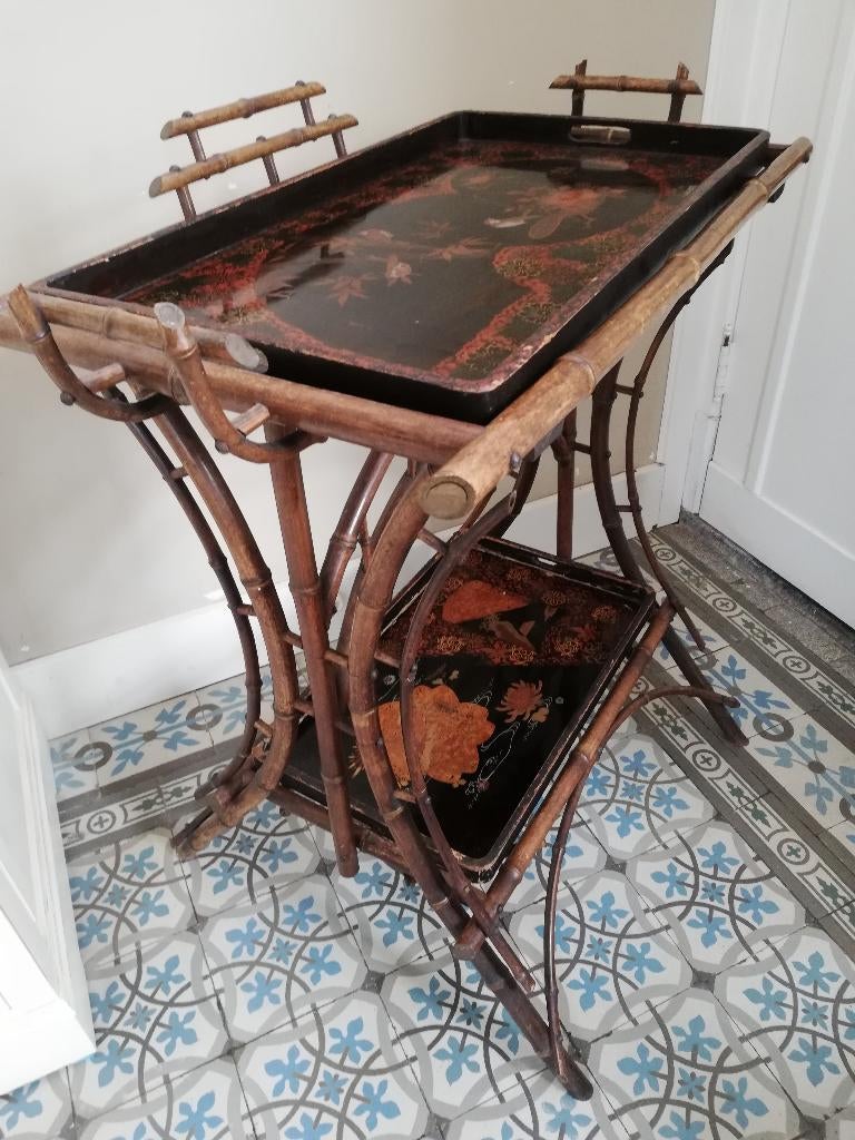 Eyecatcher antieke butlertray 2 dienbladen, Huis en Inrichting, Ophalen
