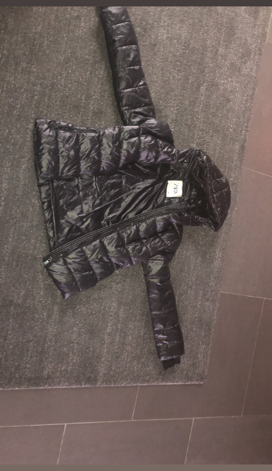 Zara puffer jacket te koop, Ophalen, Zo goed als nieuw, Maat 46 (S) of kleiner, Zwart