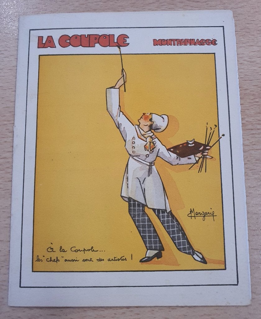 Menukaart La Coupole Parijs 1979, Verzamelen, Verzenden, 1960 tot 1980, Frankrijk